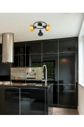 Diso Lampa Sufitowa Spirala 3X40W E27 Czarny+Zloto Candellux