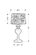 Berkane Lampa 1X40W E14 Szary/Szary Candellux