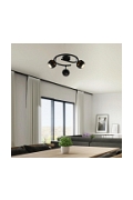 Lampa sufitowa Boni czarna 3x3w - Candellux