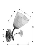 Ariam Lampa Kinkiet 1X40W E27 Biały Candellux