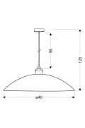 Dexter Lampa Wisząca 1X60W E27 Candellux