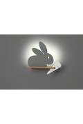 Rabbit Lampa Kinkiet 4W Led 4000K Iq Kids Szary+Biały Candellux