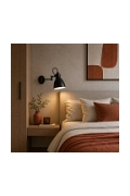 Kinkiet Espera czarny przył z wtyczką włącznikiem 1x40w - Candellux