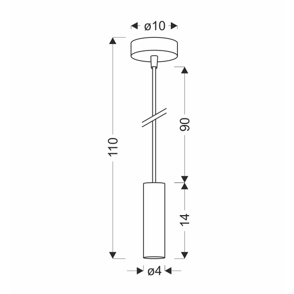 Lampa Wisząca Dallas 142 Mm 1 Złoty Candellux