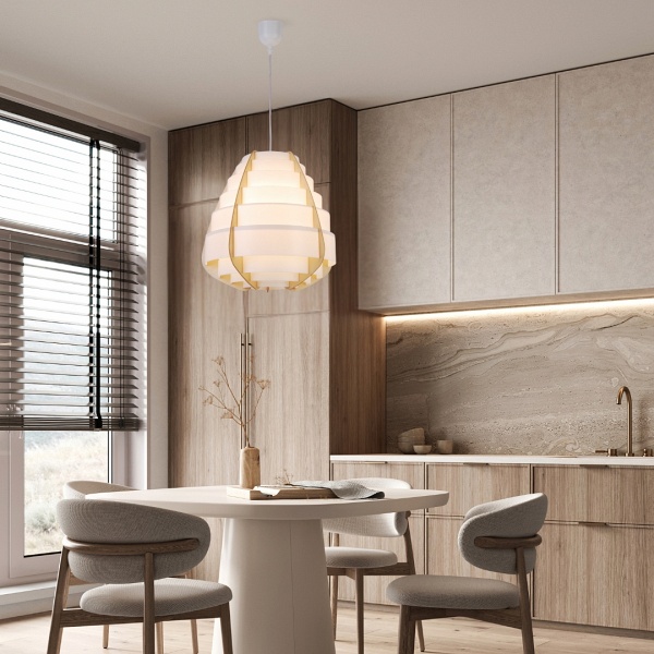 Lampa Wisząca Nagoja 1 Beżowy Candellux