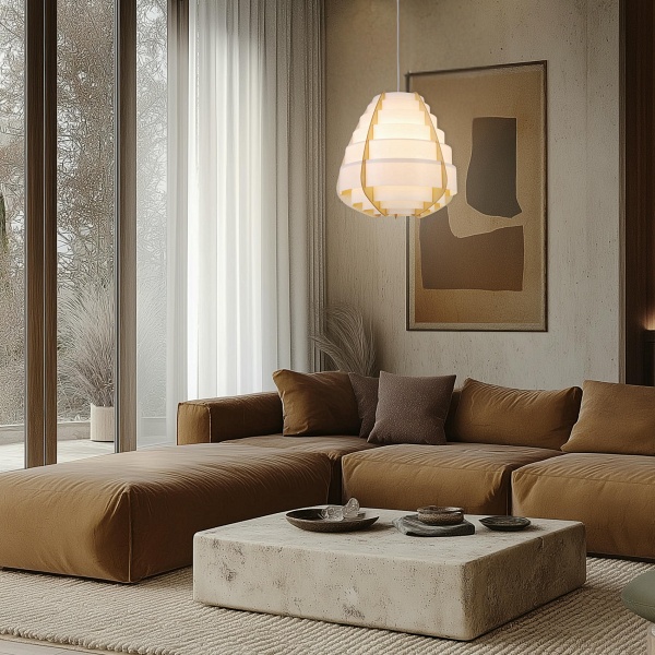 Lampa Wisząca Nagoja 1 Beżowy Candellux