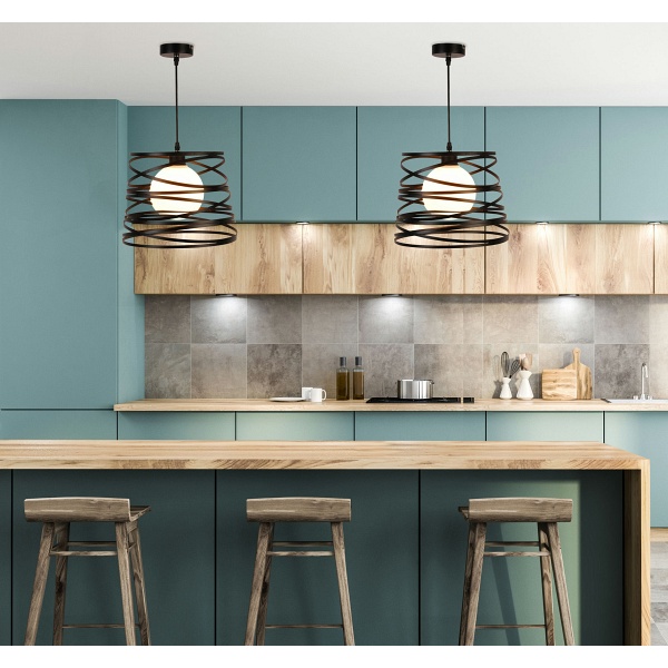 Lampa Wisząca Akita 1 Czarny Candellux