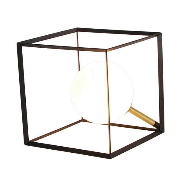 Lampa Stołowa Weert 1 Czarny Złoty 20X20X20 Candellux