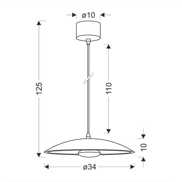 Lampa wisząca Lund 114X34X34 biała - Candellux