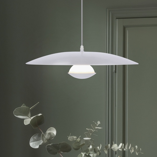 Lampa Wisząca Lund 1 Biały 115X48X48 Candellux