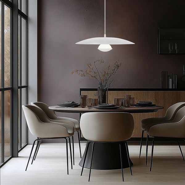 Lampa Wisząca Lund 1 Biały 115X48X48 Candellux