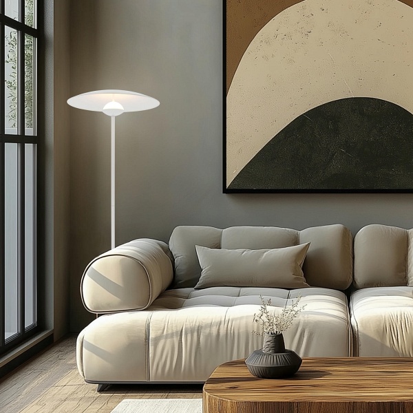 Lampa Podłogowa Lund 1 Biały Candellux