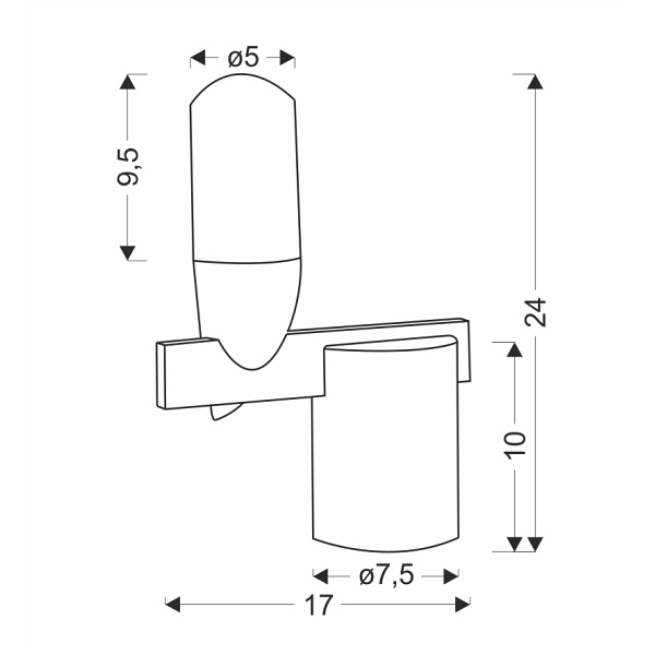 Lampa Stołowa Sakai 1 Czarny Candellux