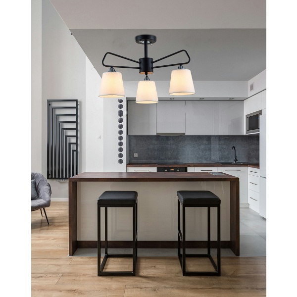 Lampa Wisząca Morley 3 Czarny Candellux