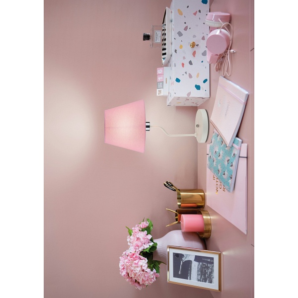 Lampa Stołowa York 1 Biały Różowy Candellux