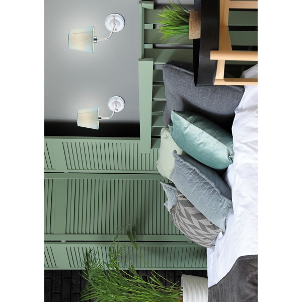 Kinkiet York 1 Biały Niebieski Candellux