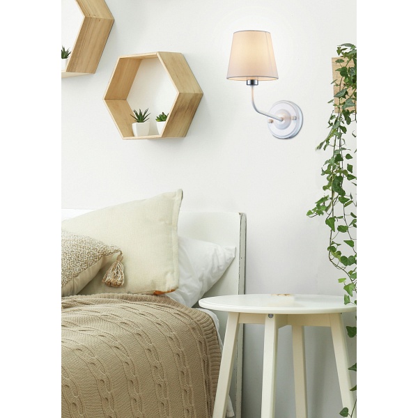 Kinkiet York 1 Biały Candellux