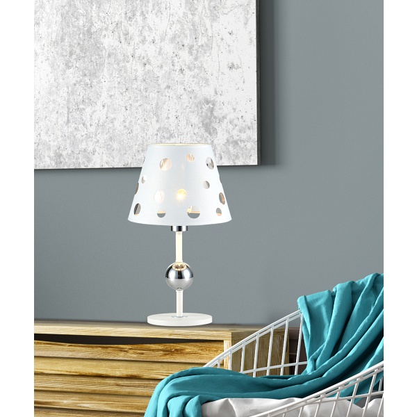 Lampa Stołowa Batley 1 Biały Candellux