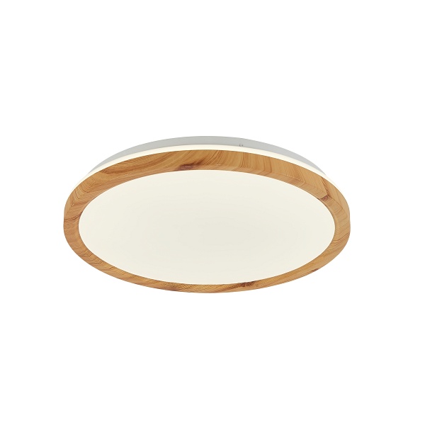 Plafon Kato 300 Mm 1 Biały Jasne Drewno Candellux