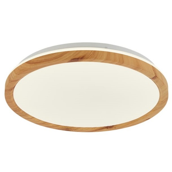 Plafon Kato 500 Mm 1 Biały Jasne Drewno Candellux