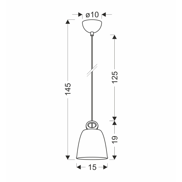 Lampa Wisząca Sewilla S 1 Biały Candellux