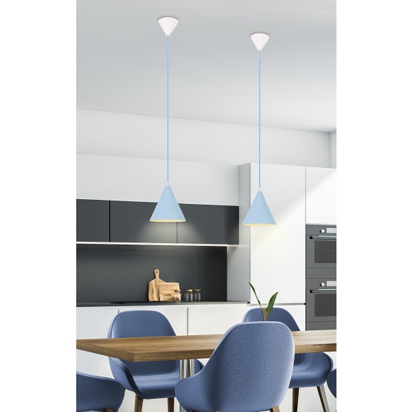 Lampa Wisząca Voss 1 Niebieski Candellux