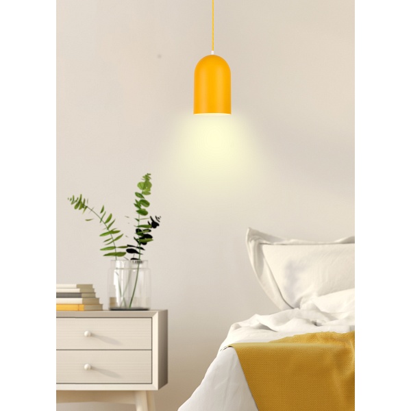 Lampa Wisząca Oss 1 Żółty Candellux