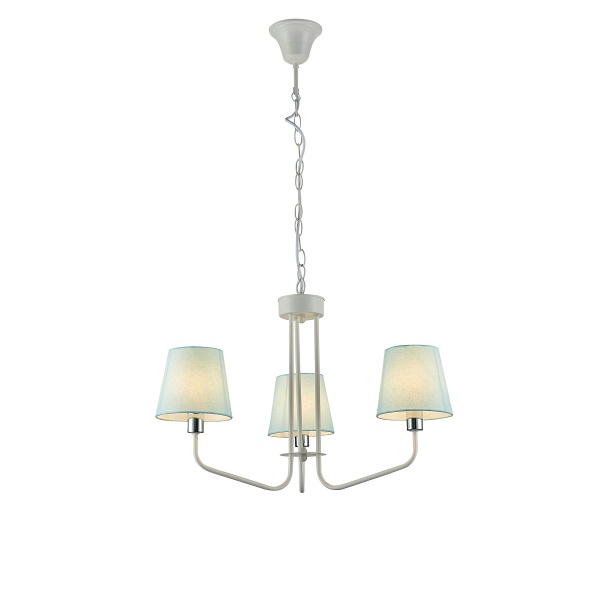 Lampa Wisząca York 3 Biały Niebieski Candellux