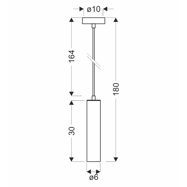 Lampa Wisząca Austin Slim 300 Mm 1 Złoty Candellux