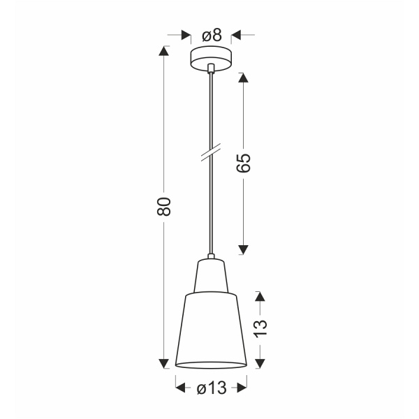 Lampa Wisząca Faro 1 Rózówy Candellux