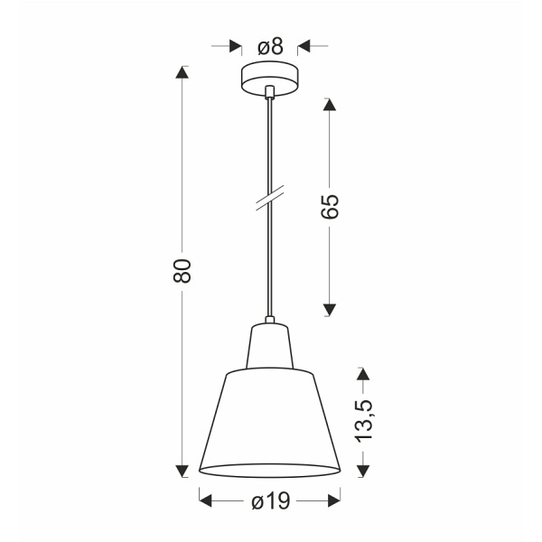 Lampa Wisząca Faro 1 Zielony Candellux