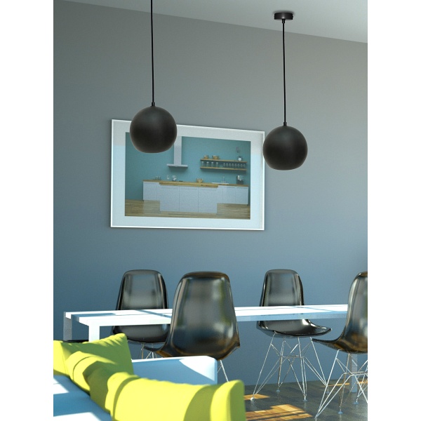 Lampa Wisząca Flen Iii 1 Czarny Candellux