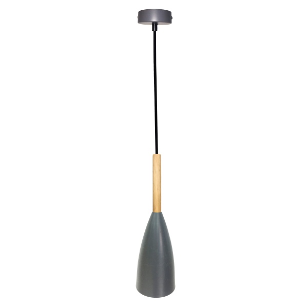 Lampa Wisząca Trosa 1 Szary Candellux