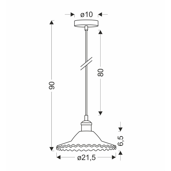 Lampa Wisząca Geneva 1 Bezbarwny Candellux