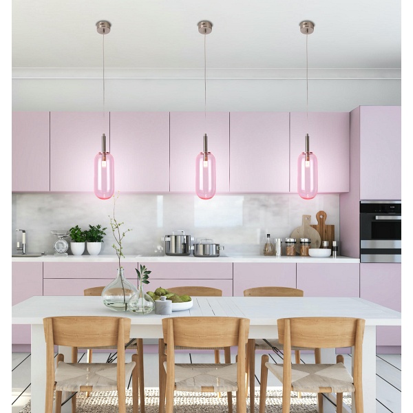 Lampa Wisząca Fiuggi 1 Różowy Candellux