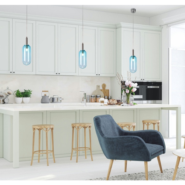 Lampa Wisząca Fiuggi 1 Niebieski Candellux