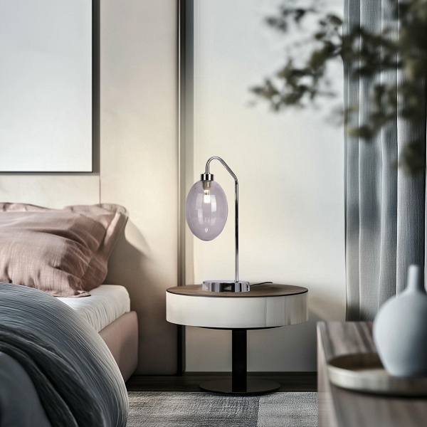 Lampa Stołowa Lukka 1 Chabrowy Candellux