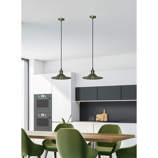 Lampa Wisząca Geneva 1 Zielony Candellux