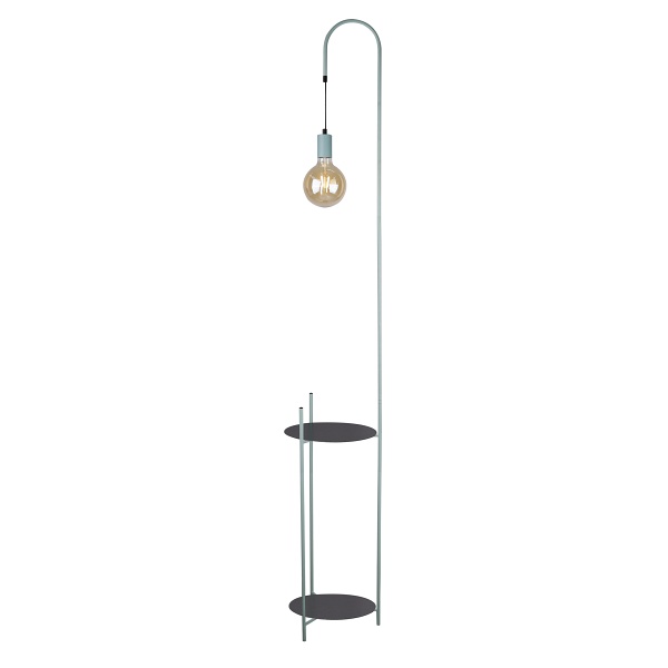 Walk Lampa Podłogowa Czarny+Zielony 1X40W E27 Candellux