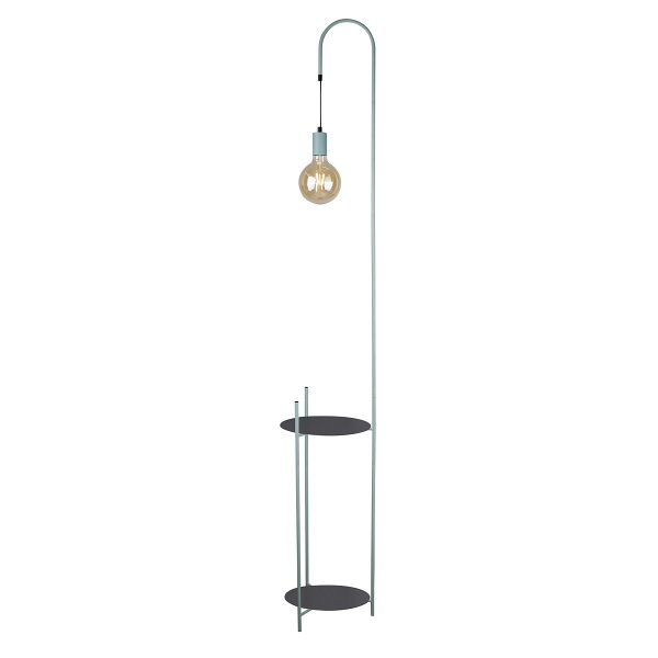 Walk Lampa Podłogowa Czarny+Zielony 1X40W E27 Candellux