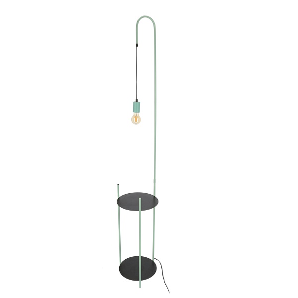 Walk Lampa Podłogowa Czarny+Zielony 1X40W E27 Candellux