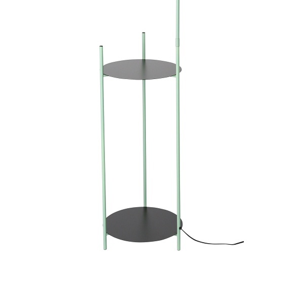 Walk Lampa Podłogowa Czarny+Zielony 1X40W E27 Candellux