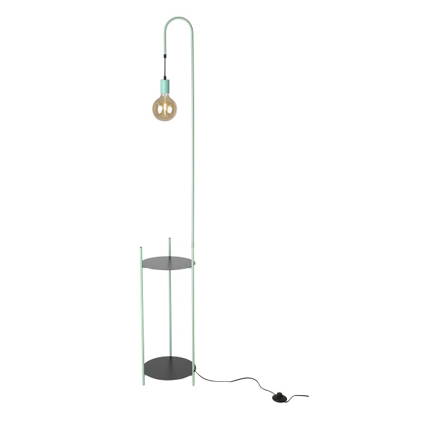 Walk Lampa Podłogowa Czarny+Zielony 1X40W E27 Candellux