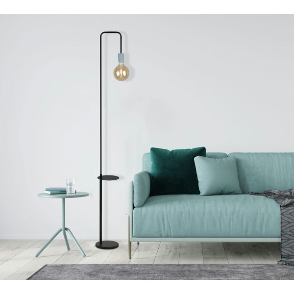 Viper Lampa Podłogowa Czarny+Zielony 1X40W E27 Candellux