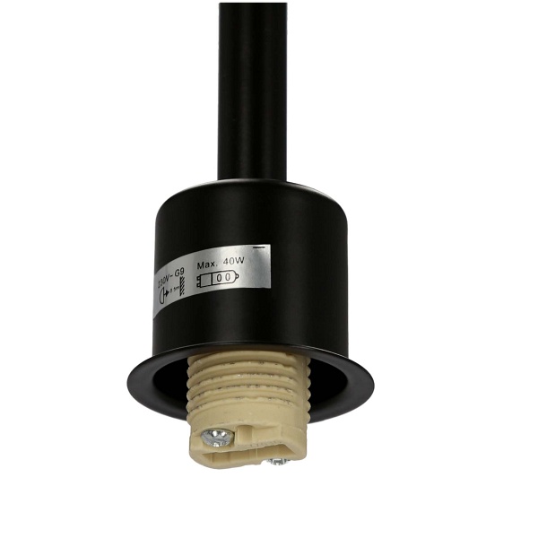 Vanity Lampa Podłogowa Czarny 1X40W G9 Candellux