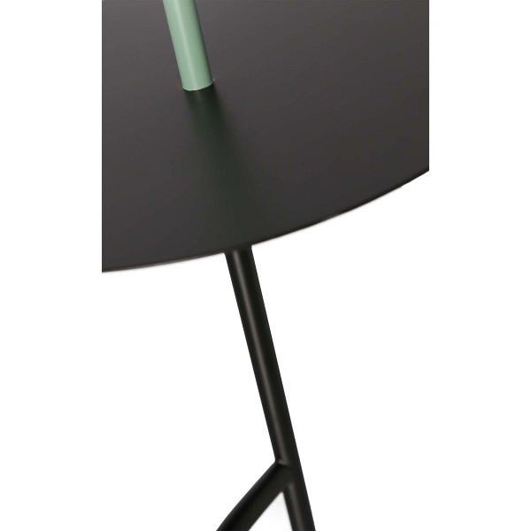 Ravello Lampa Podłogowa Czarny+Zielony 1X40W E14 Abażur Czarny Candellux