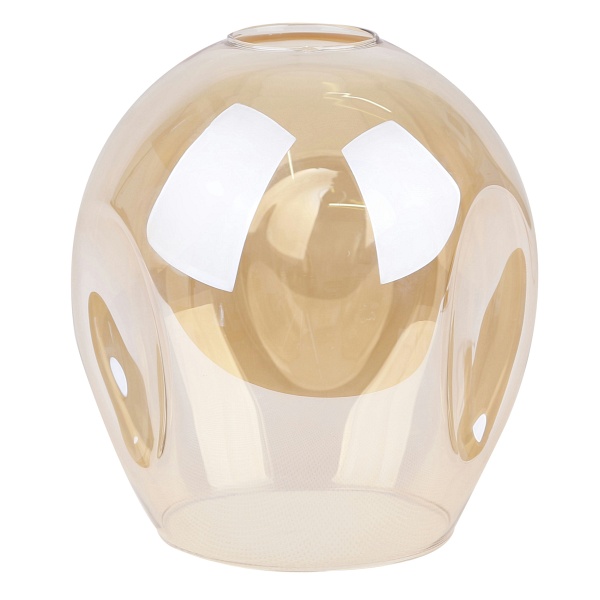 Aspa Lampa Wisząca Czarny Talerz 3X40W E27 Klosz Brązowy Candellux