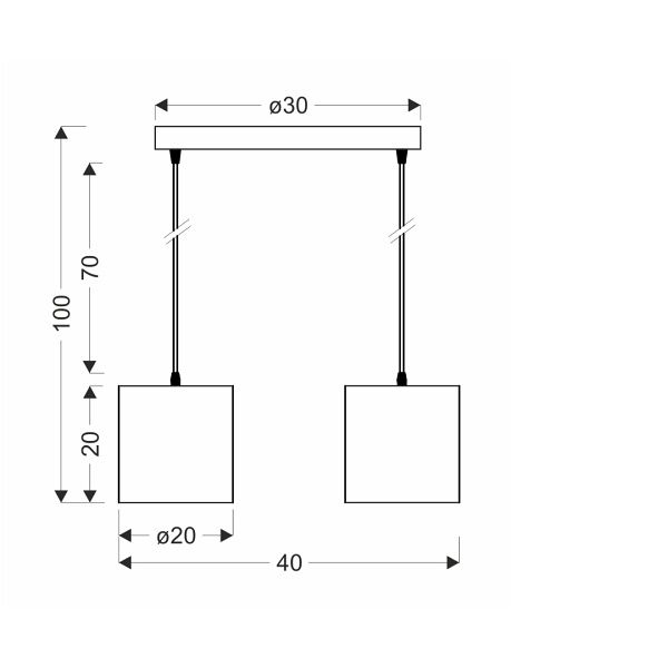 Atlanta Lampa Wisząca Biały Talerz 2X40W E27 Abażur Biały Candellux
