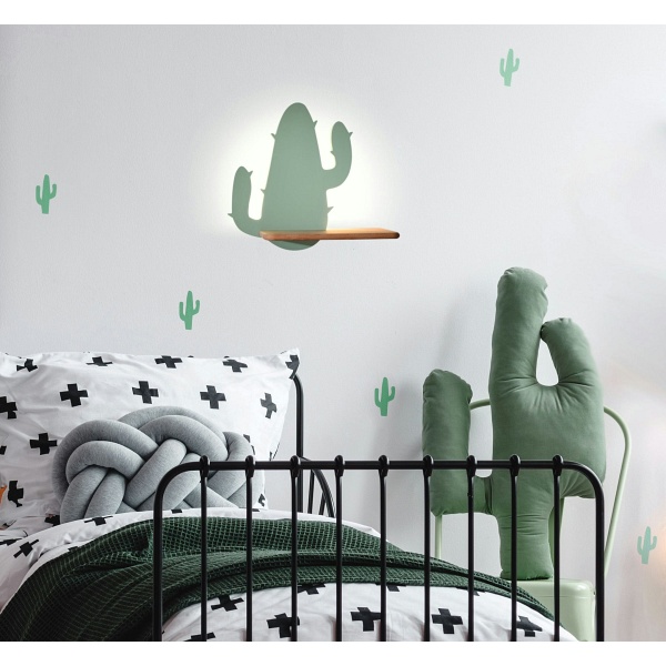 Cactus 2 Lampa Kinkiet 4W Led 4000K Iq Kids Zielony Candellux
