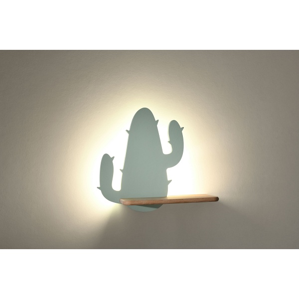 Cactus 2 Lampa Kinkiet 4W Led 4000K Iq Kids Zielony Candellux